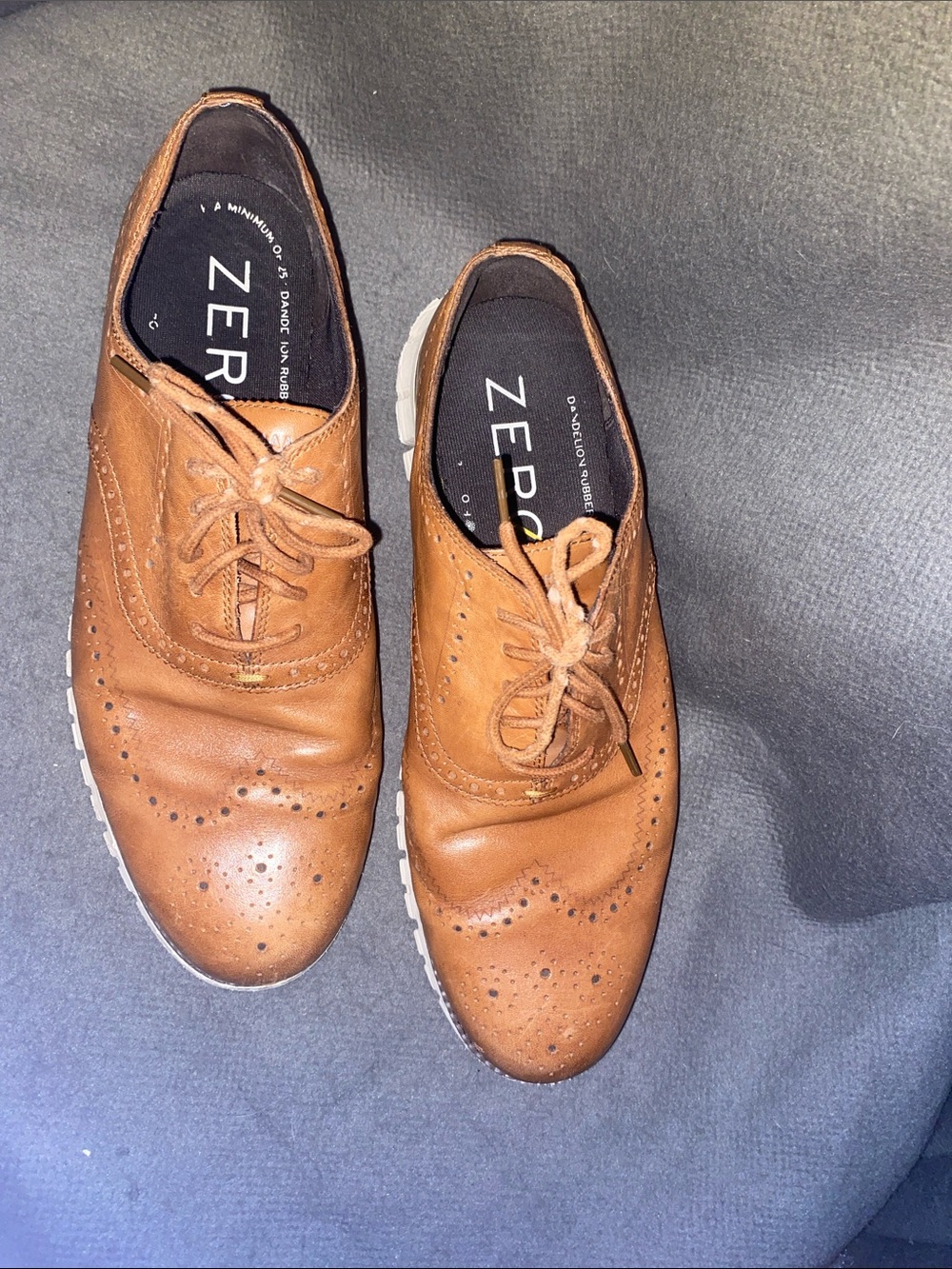 Cole Haan Grand 360 Men's Brown Wingtip Derby Oxfords